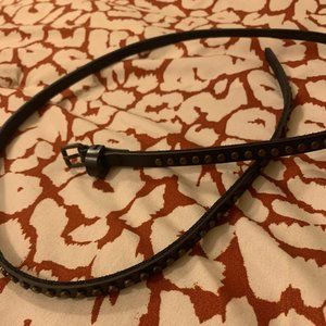 Black Studded Mini Belt Sz M